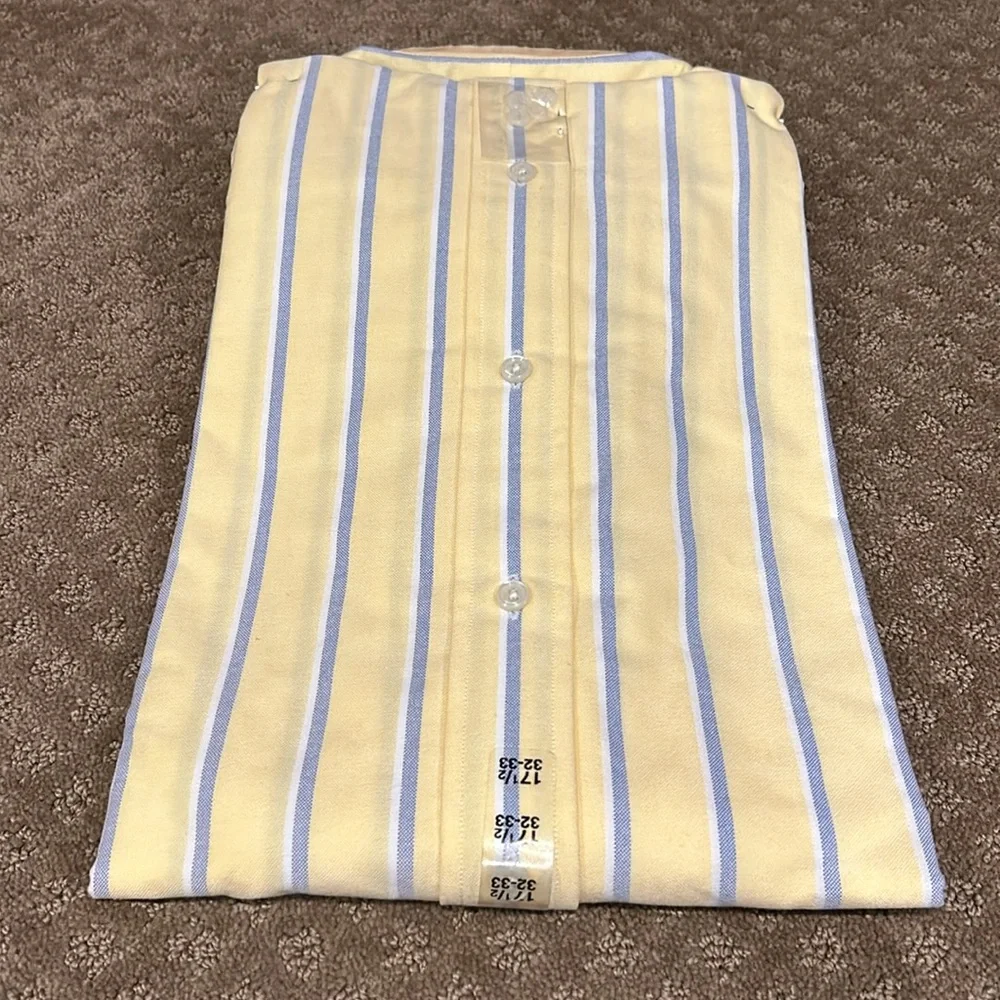 NWT Vintage Ralph Lauren “Yarmouth 100% Cotton The Oxford Shirt” 17.5 32-33 - Picture 3 of 4